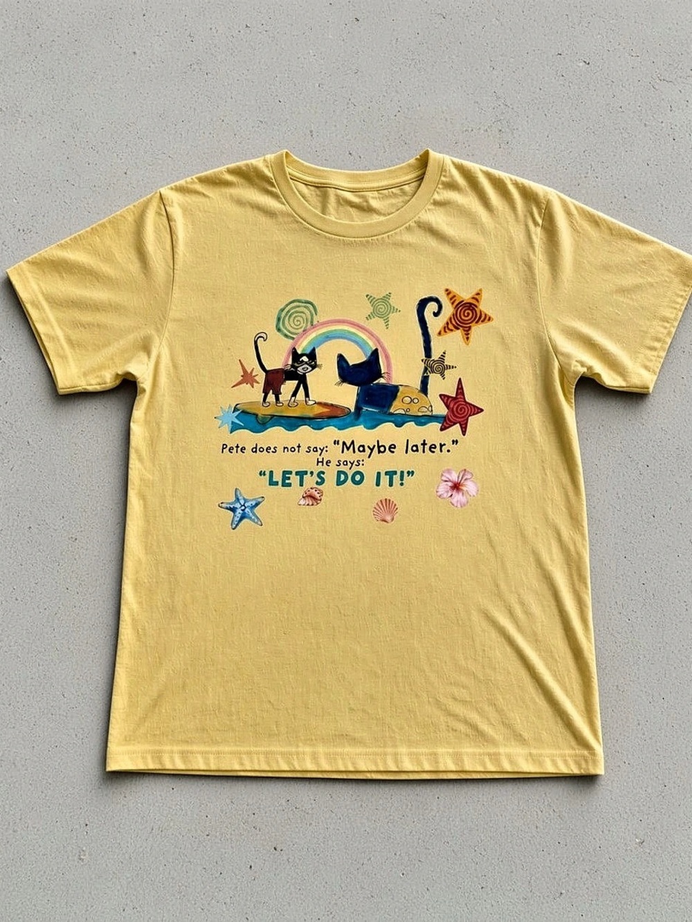 Gildan 5000 Graphic Short Sleeve Tee in Yellow